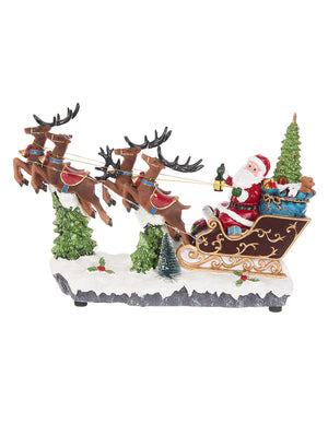 Trineo Papa Noel con Luces