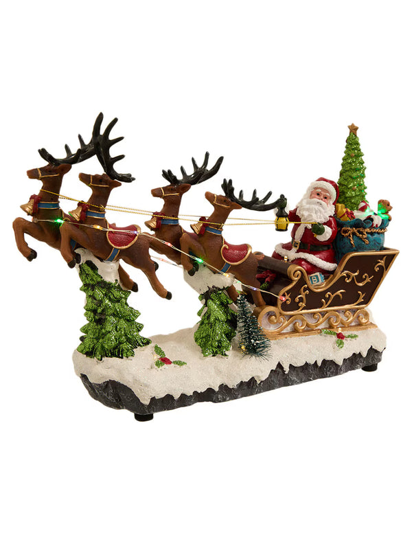 Trineo Papa Noel con Luces
