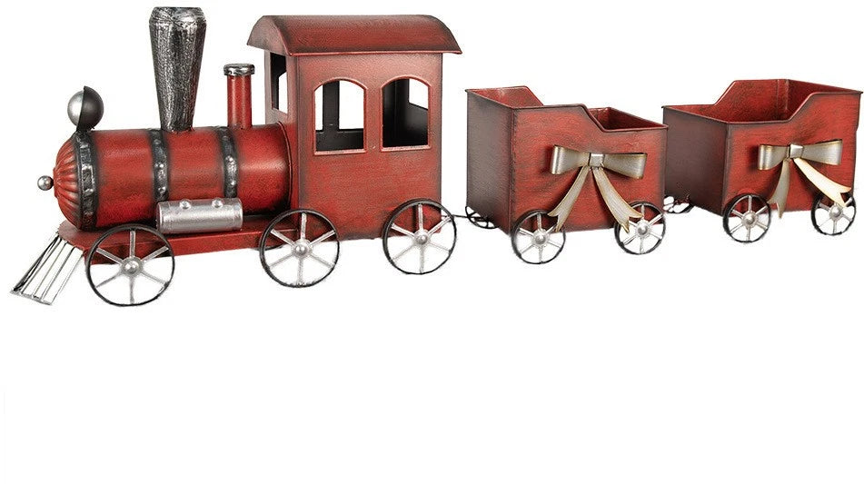 Adorno Tren Navideño Metalico