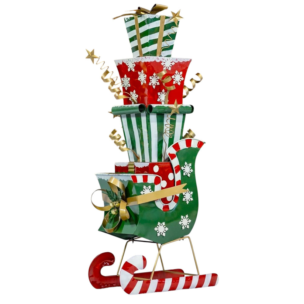 Adorno Trineo con Regalos Metalico 120CM