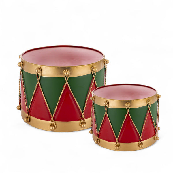 Set X2 Tambores Navideños Rojo/Verde