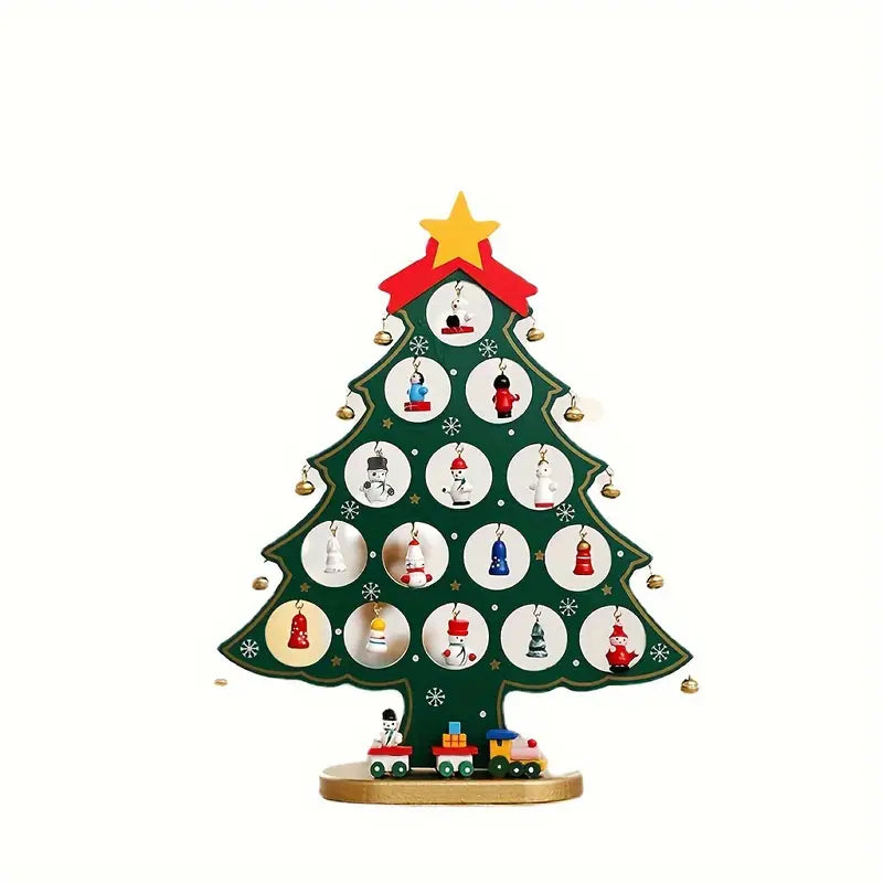 Pino Grande con Colgantes de Madera VERDE