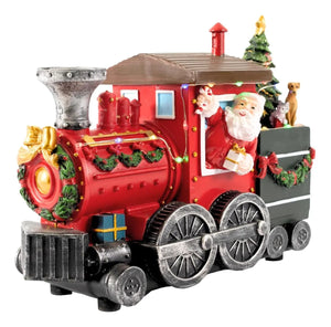 Tren Navideño Papa Noel con Luces