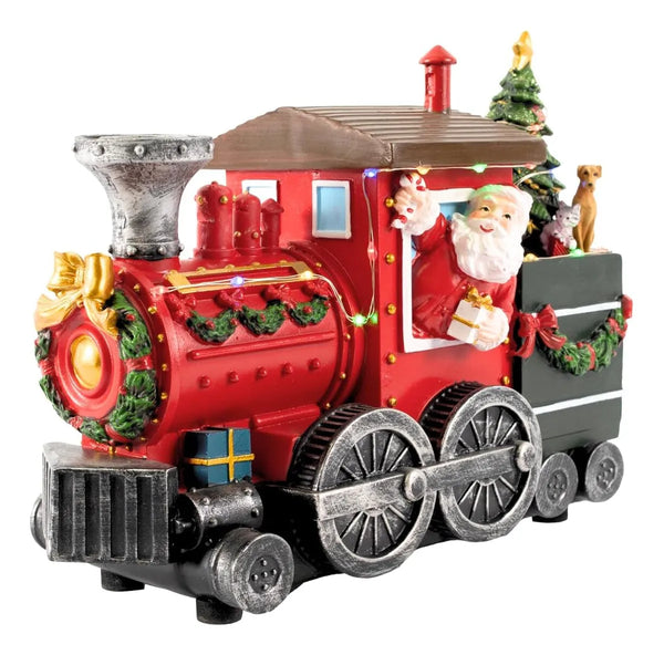 Tren Navideño Papa Noel con Luces