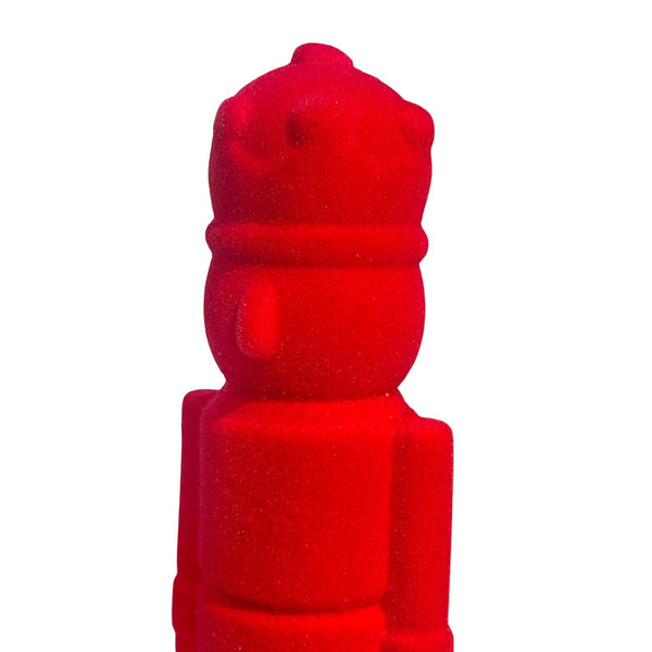 Cascanueces Grande Terciopelo ROJO