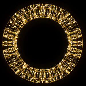 Luz Navideña Colgante CORONA 42CM