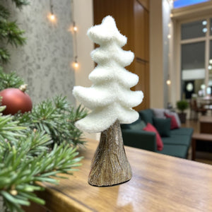 Pino Navideño Blanco 7x15x30cm