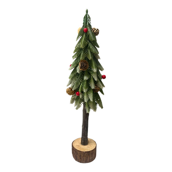 Mini Árbol con Piñas y Bayas 45cm