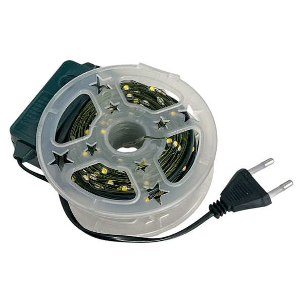 Luces Hada 50M Cable Verde Luz CÁLIDA