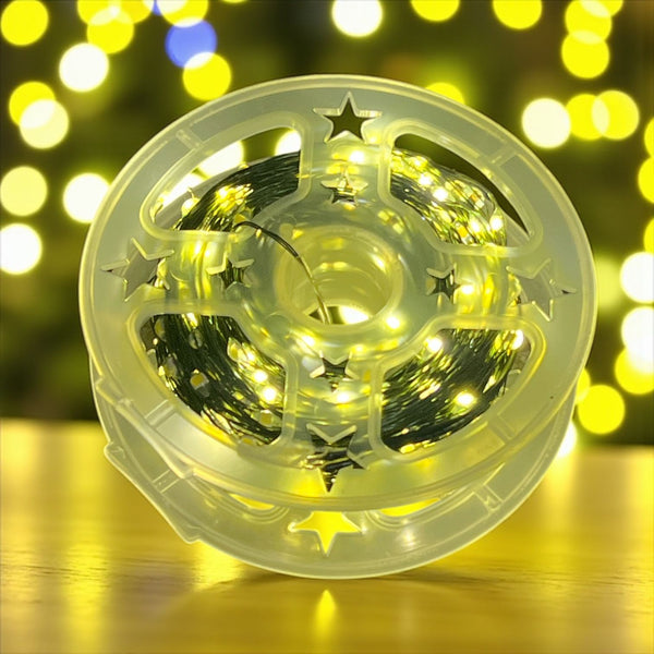 Luces Hada 50M Cable Verde Luz CÁLIDA