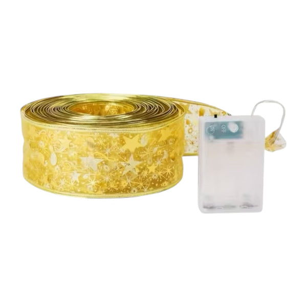 Cinta Dorada con Luz Calidad
