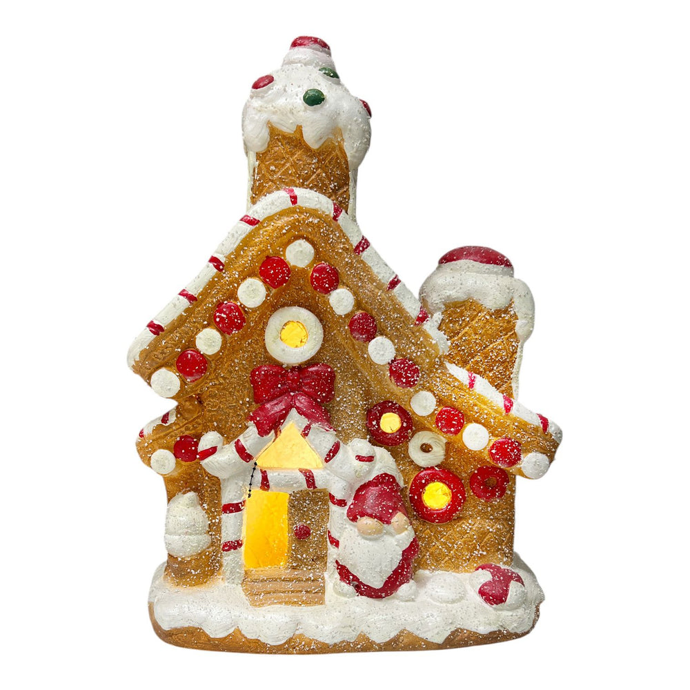 Casa Candy con luz 36cm de Alto x 26cm de ancho  13cm de profundidad