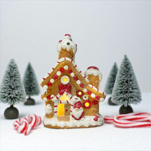 Casa Candy con luz 36cm de Alto x 26cm de ancho  13cm de profundidad