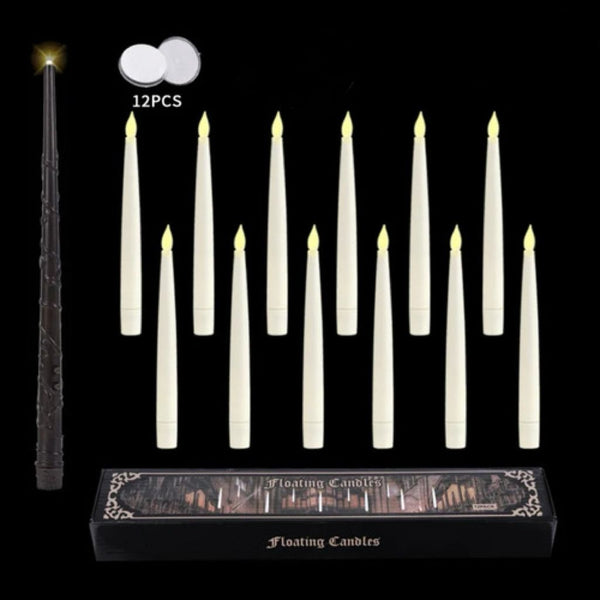 Set X12 Velas Led Blancas