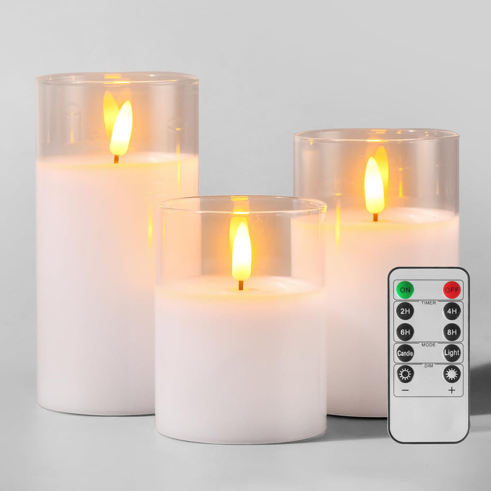 Set  X3 de Velas led BLANCA