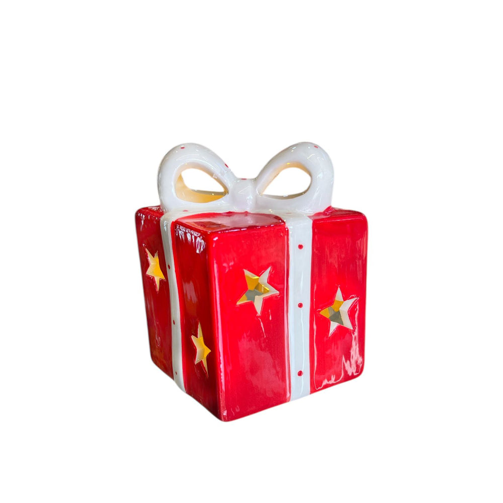 Lampara Regalo Rojo Navideño