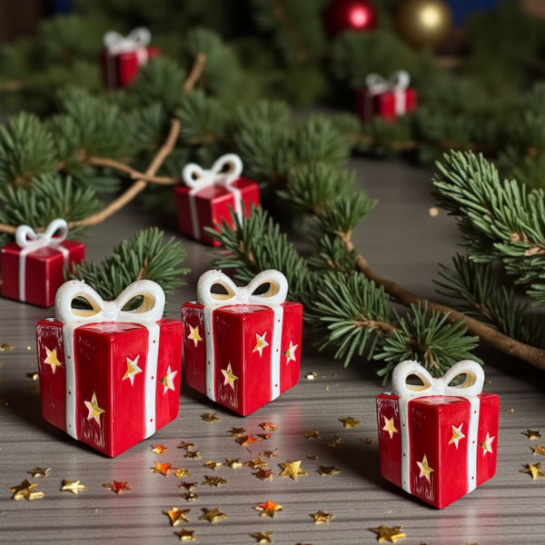 Lampara Regalo Rojo Navideño