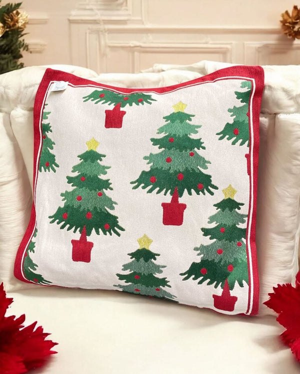 Cojín Navideño PINOS VERDES