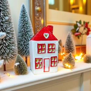 Lampara Casa Corazon Navideño