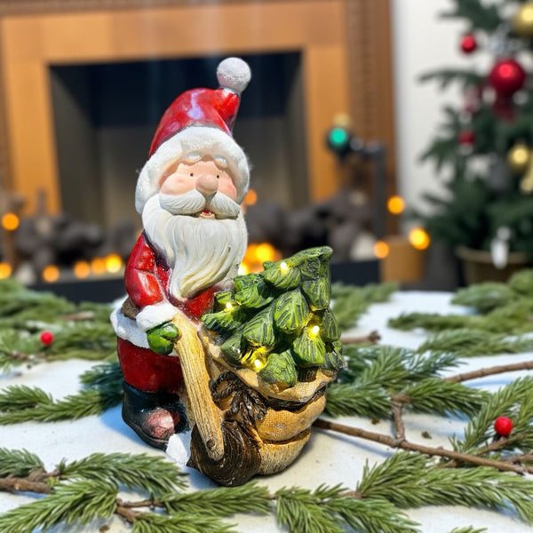 Papá Noel Leñador Navideño