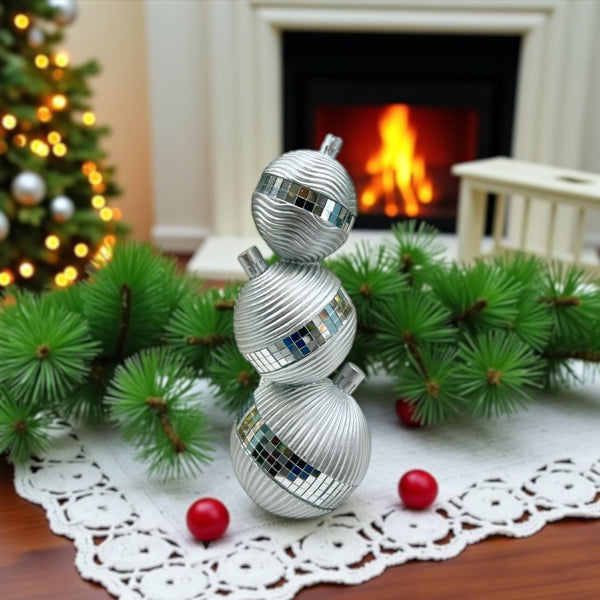 Adorno Navideño BOLAS PLATEADAS