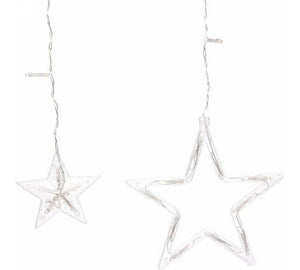 Luces Estrella Cascada/Cortina Luz CÁLIDA