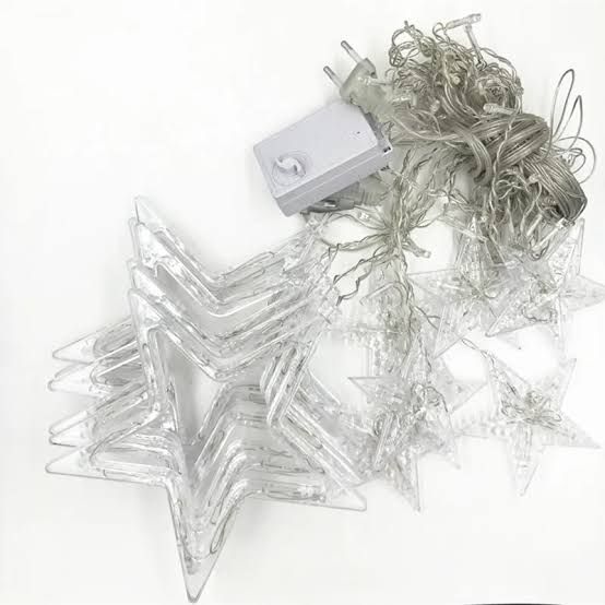 Luces Estrella Cascada/Cortina Luz CÁLIDA