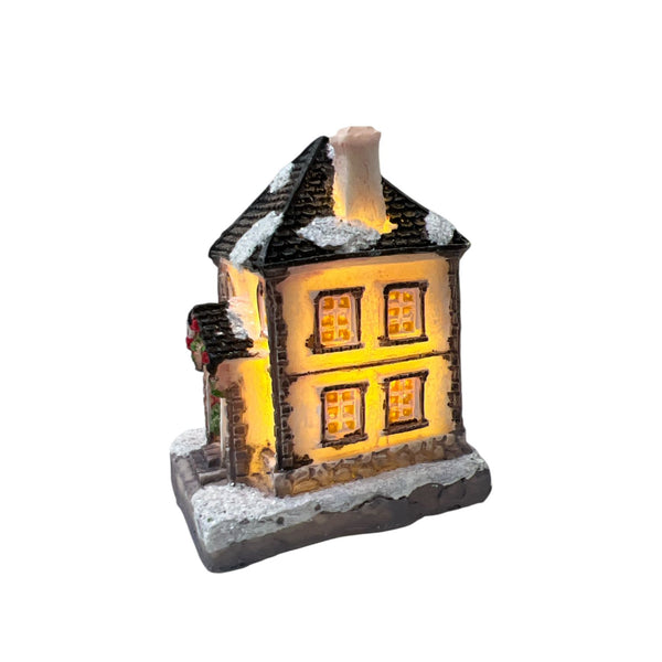 Mini Casita Navideña con Luz A