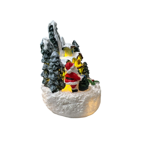Mini Casita Papá Noel con Luz D