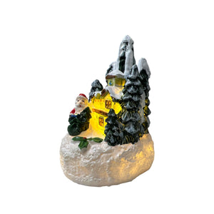 Mini Casita Papá Noel con Luz D