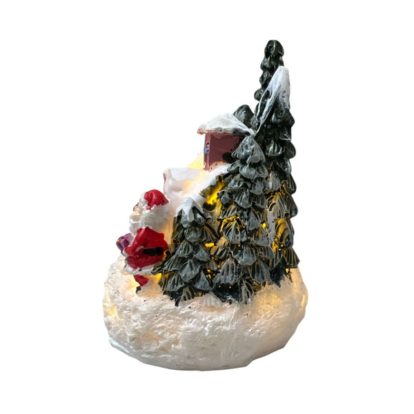 Mini Casita Papá Noel con Luz C