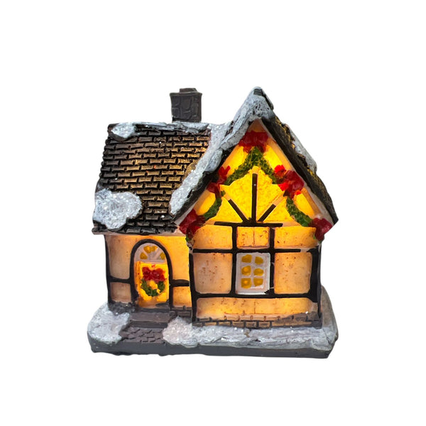 Mini Casita Navideña con Luz D