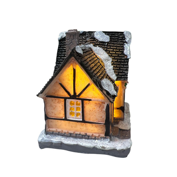 Mini Casita Navideña con Luz D