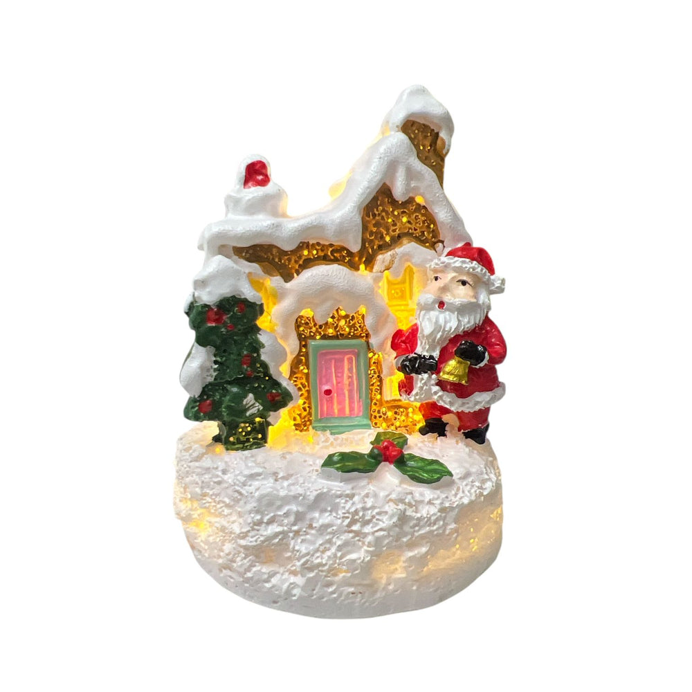 Mini Casita Papá Noel con Luz A
