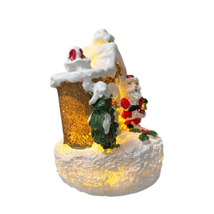 Mini Casita Papá Noel con Luz A