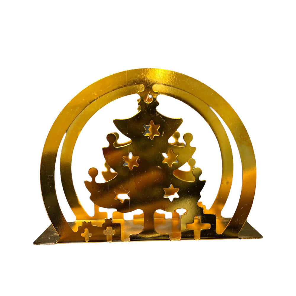 Servilletero Navideño Pino DORADO