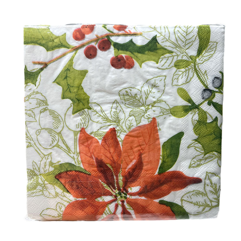Servilletas Decorativas FLOR DE NAVIDAD