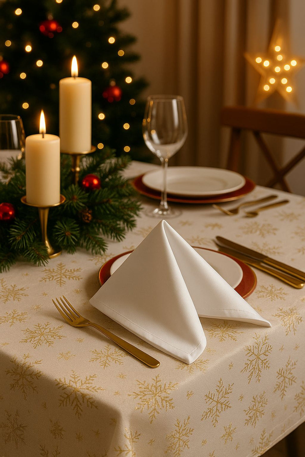 Servilleta de Tela 6 Unidades Premiun BLANCA