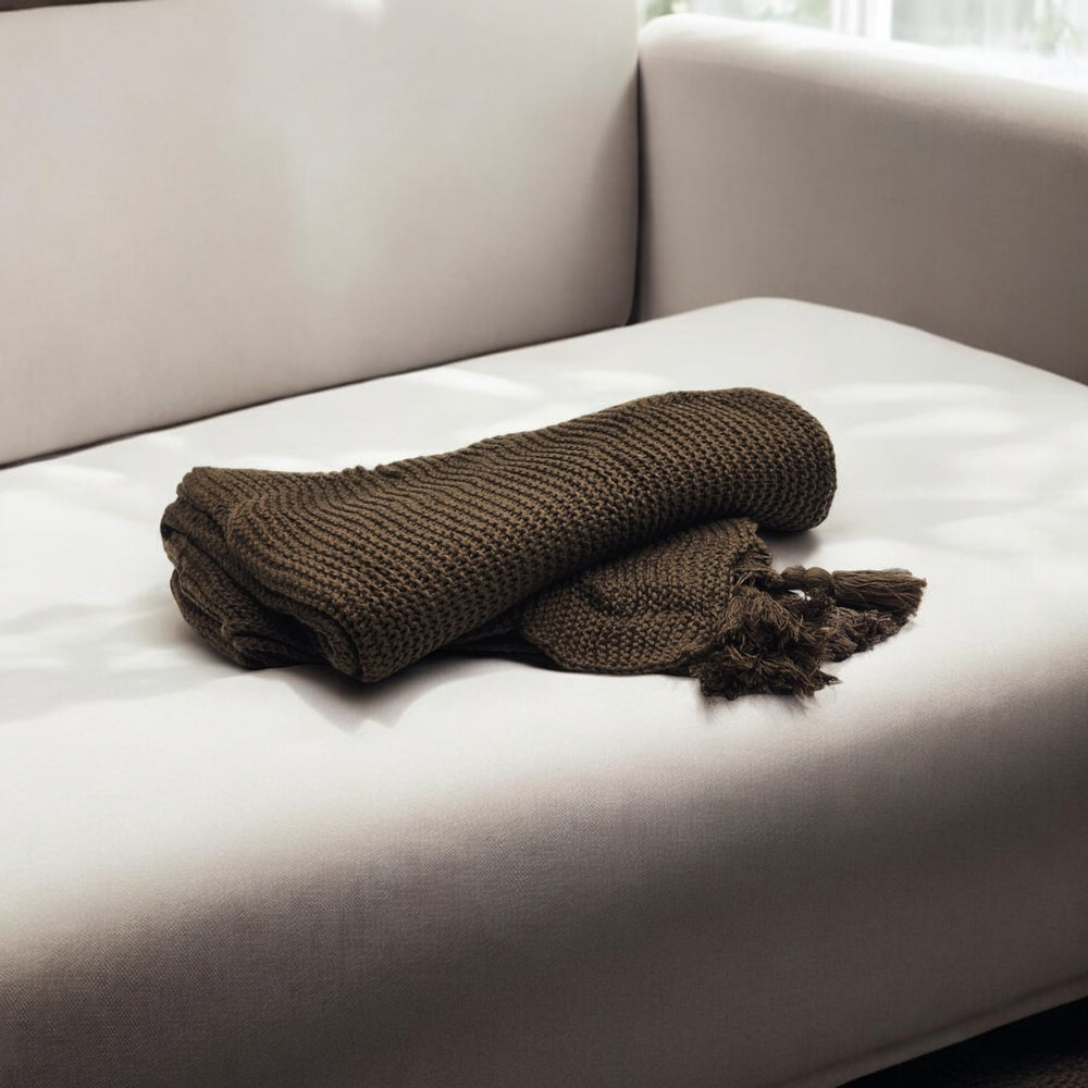 Manta Sofá Marrón
