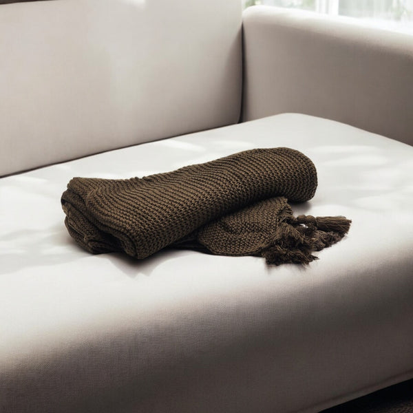 Manta Sofá Marrón