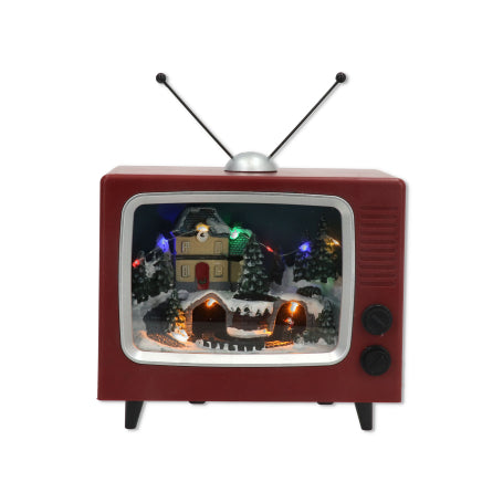 Televisor Navideño con luces