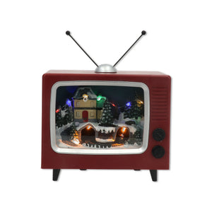 Televisor Navideño con luces