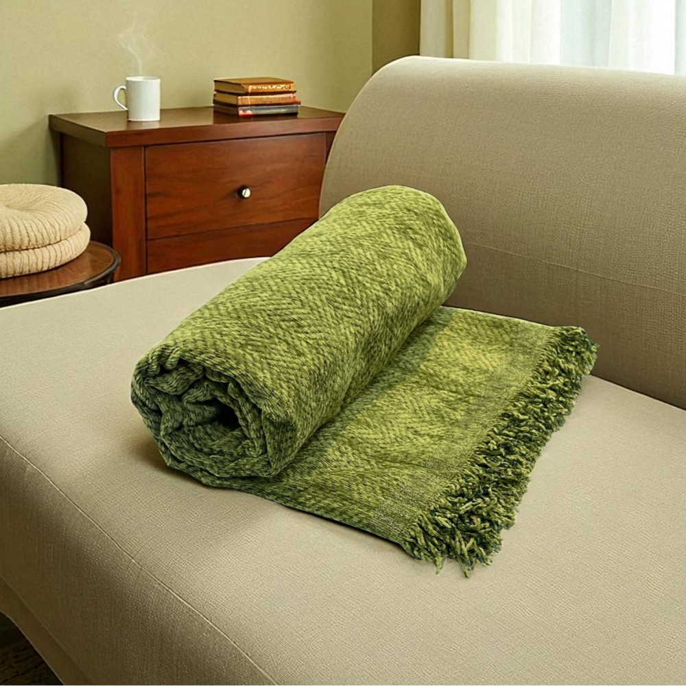 Manta Decorativa para Sofa BOTANICA