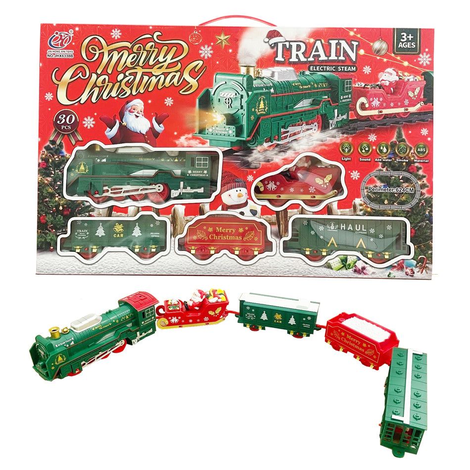 Tren Navideño para Pie de Árbol - 30 Piezas