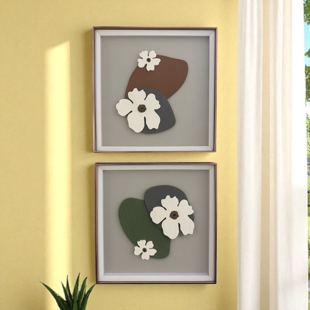 SET DE CUADROS DUO FLORAL II