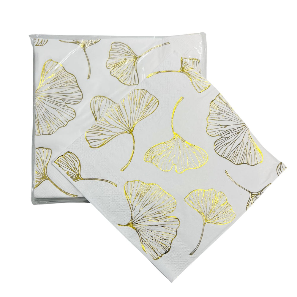 Servilletas Decorativas GINKGO DORADO