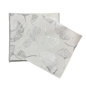Servilletas Decorativas GINKGO PLATEADO