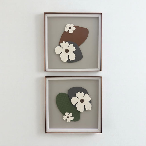 SET DE CUADROS DUO FLORAL II