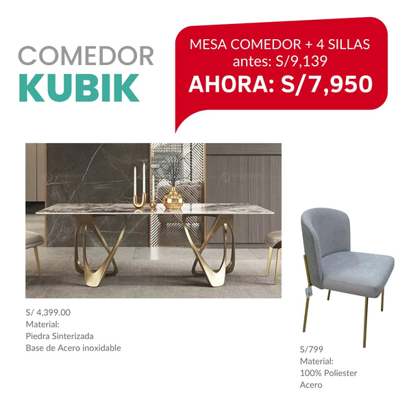 MESA DE COMEDOR KUBIK