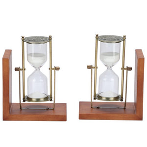 Reloj de Arena POSA LIBROS WHITE